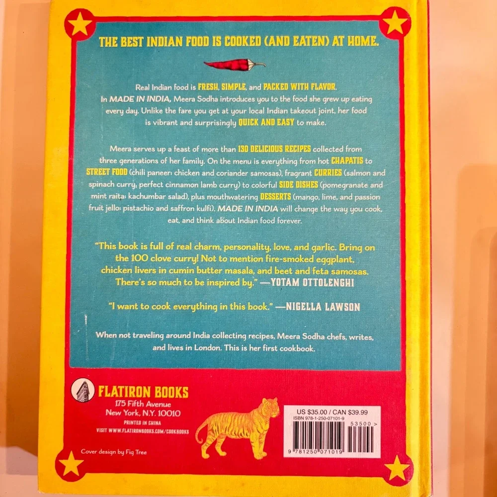 Made in India Meera Sodha Cookbook Recipes Indian Family Kitchen Hardcover 2015